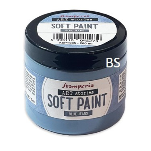 Stamperia Soft Paint - Blue Jeans 200ml