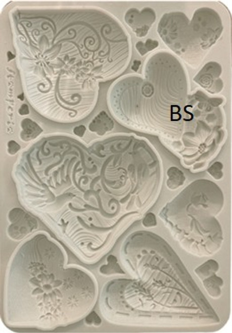 Silicon Mould A5 - Alice in Christmas simple hearts
