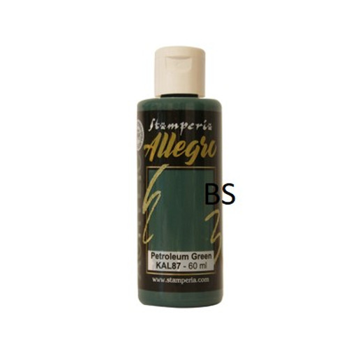 Stamperia Allegro Paint Petroleum green KAL87