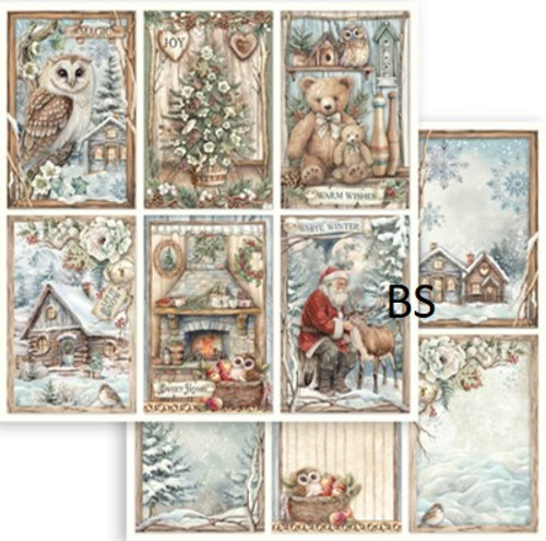 Stamperia Scrapbooking Double face sheet - The Owl's House 6 cards