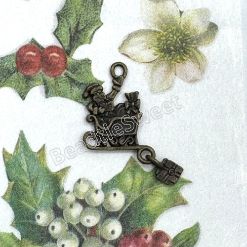 31985_Charm - Santa on Sleigh_1 31985_Charm - Santa on Sleigh_1