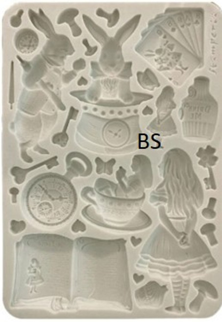 Silicon mould A5 - Alice in Christmas