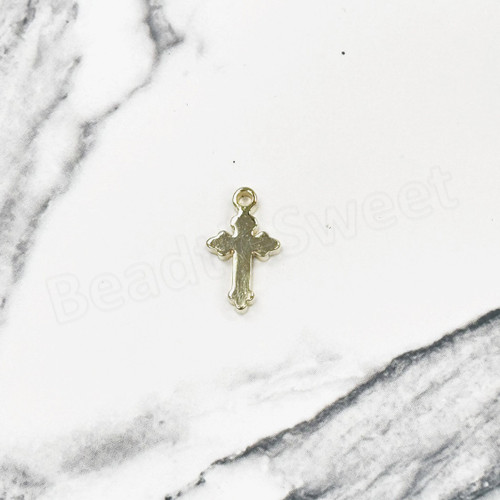 34910_Charm - Cross (12x7mm, 16K)