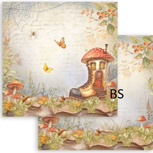 Stamperia Scrapbooking Double face sheet - Whispering woods boot's House
