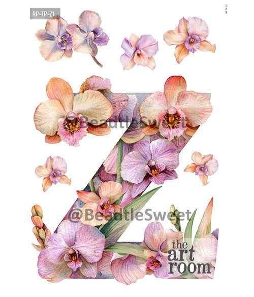 Letter Z Rice Paper RP-TP-Z1