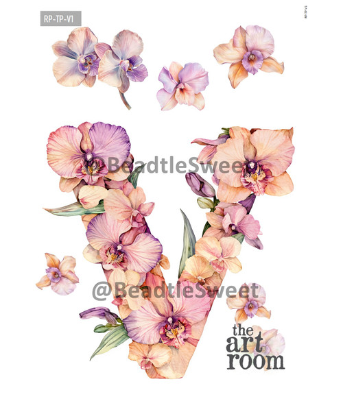 Letter V Rice Paper RP-TP-V1