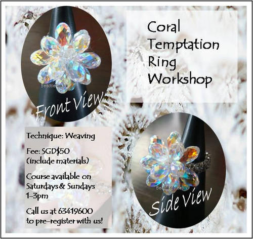 Jewelry Making: Coral Temptation Ring Workshop