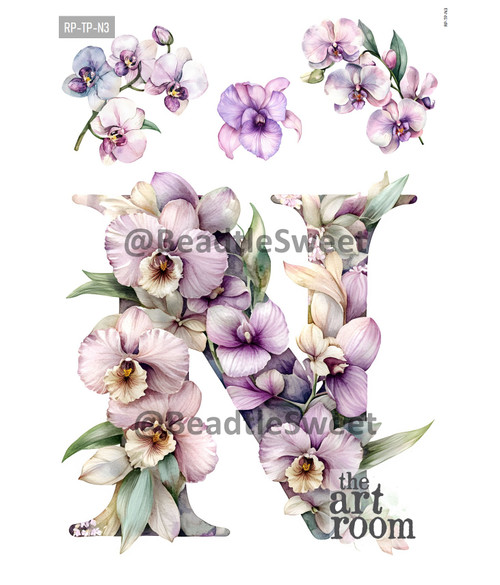 Letter N Rice Paper RP-TP-N3