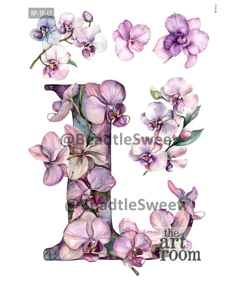Letter L Rice Paper RP-TP-L1