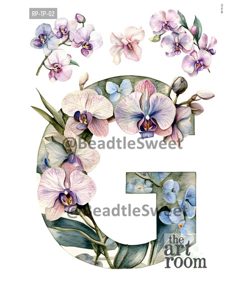 Letter G Rice Paper RP-TP-G2