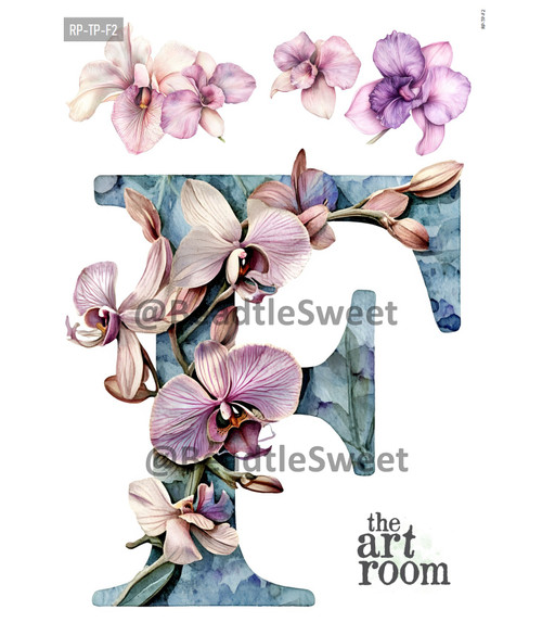 Letter F Rice Paper RP-TP-F2