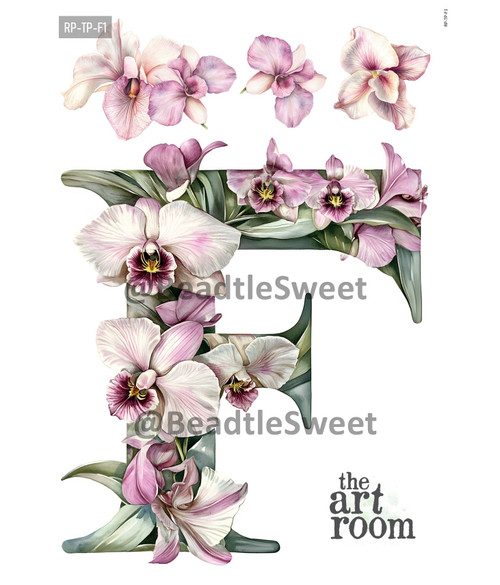 Letter F Rice Paper RP-TP-F1