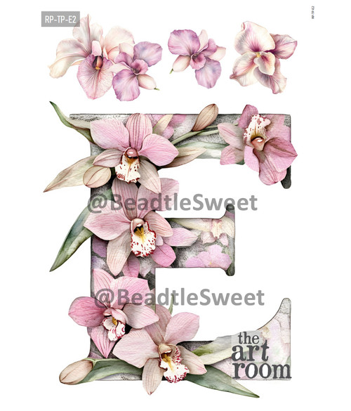 Letter E Rice Paper RP-TP-E2