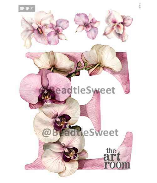 Letter E Rice Paper RP-TP-E1