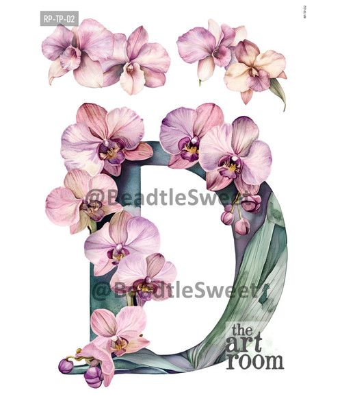 Letter D Rice Paper RP-TP-D2