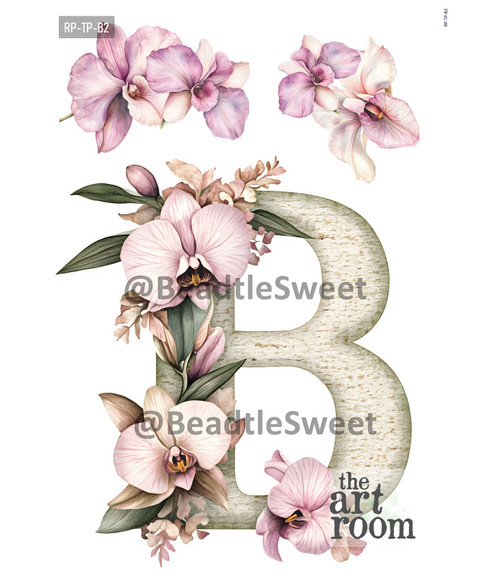 Letter B Rice Paper RP-TP-B2