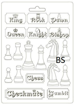 Stamperia Soft Mould A4 - Alice chessboard (K3PTA4507)