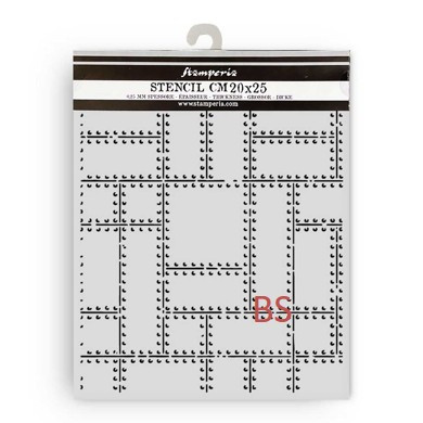 Stamperia Thick stencil 20X25cm - A new Beginning metal plates (KSTD200)