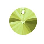 8mm Swarovski 6428 Scarabaeus Green Xilion Round Pendant