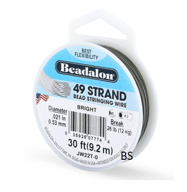 Beadalon 49 Strand 0.53mm Bright
