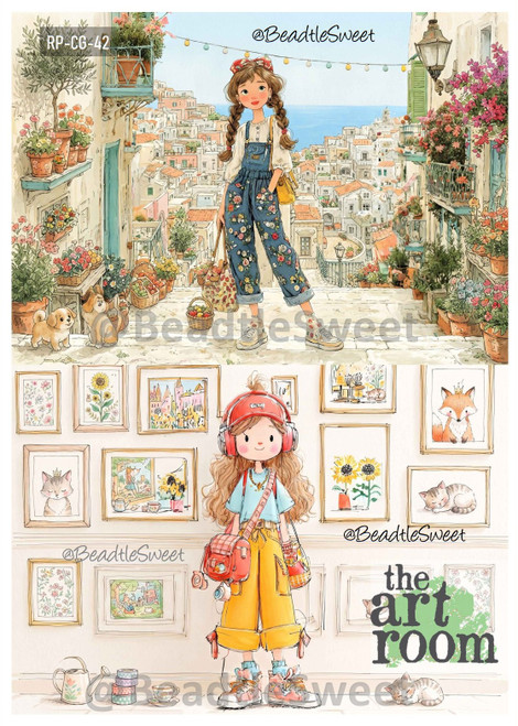 Cute Girls Rice Paper RP-CG-42