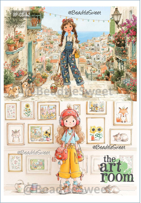 Cute Girls Rice Paper RP-CG-42