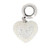 Swarovski BeCharmed Pave Heart Charm White Opal/Moonlight 86502