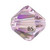 4mm Swarovski 5328 Light Amethyst Shimmer Bicone Bead