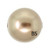 12mm Swarovski 5818 Bronze Half Drilled Round Pearls