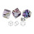 6mm Swarovski 4841 Crystal Vitrail Light Cube Fancy Stone