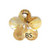 12mm Swarovski 6744 Crystal Golden Shadow Flower Pendant