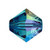 4mm Preciosa MC Rondelle Bead Indicolite AB 451 69 302