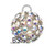 Swarovski 405 Crystal AB Mesh Ball Pendant 12mm