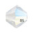 5mm Preciosa MC Rondelle Bead White Opal Glitter 451 69 302