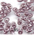 SuperDuo Beads 2.5X5mm Violet White