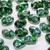 SuperDuo Beads 2.5X5mm Emerald Celsian