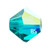 5mm Preciosa MC Rondelle Bead Blue Zircon AB 451 69 302
