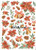 Stamperia Rice Paper DFSA4921 (Classic Christmas poinsettia and bells)