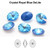 8x6mm Swarovski 4122 Oval Rivoli Fancy Stone Royal Blue DL