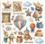 Rub on kit cm 15,5x15,5 - 6 pages (Family) DFLRBX04