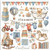 Rub on kit cm 15,5x15,5 - 6 pages (Baby) DFLRBX05