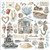Rub on kit cm 15,5x15,5 - 6 pages (Silent Sea) DFLRBX06