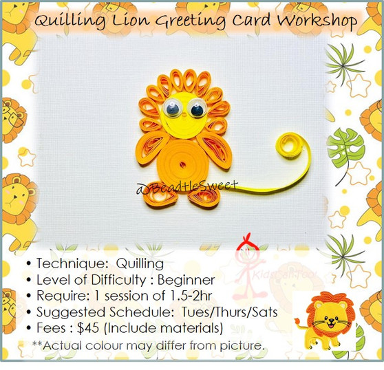 Quilling Course: Lion Greeting Card Workshop
