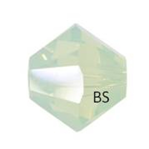 5mm Swarovski 5328 Chrysolite Opal Bicone Bead