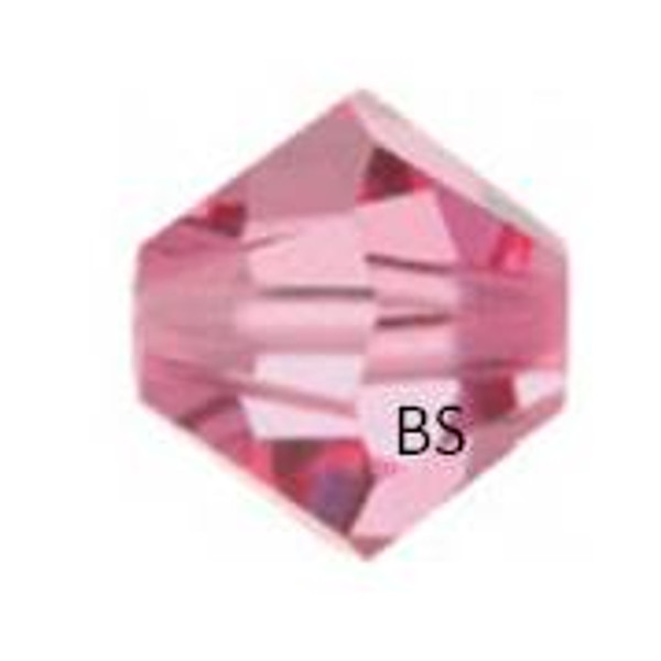 5mm Swarovski 5328 Rose Bicone Bead