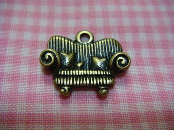 Antique Bronze Sofa Charm