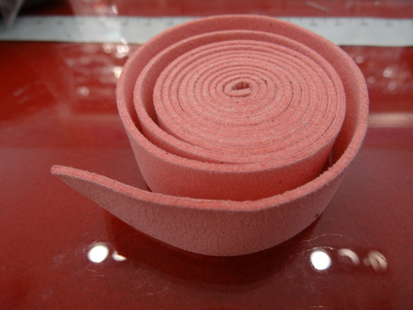 20mm Flat Suede Cord in Light Pink