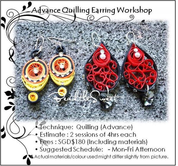 Paper Quilling Earring Workshop (Advance)