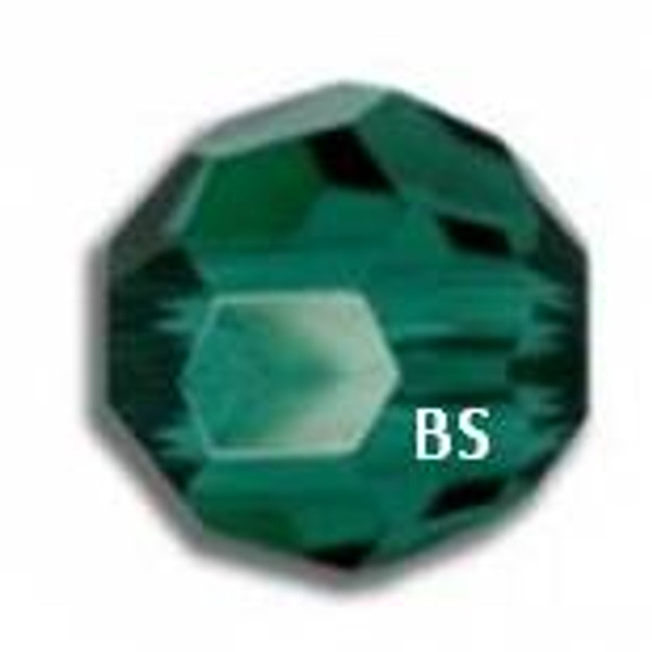 Swarovski 5000 Emerald Round Bead