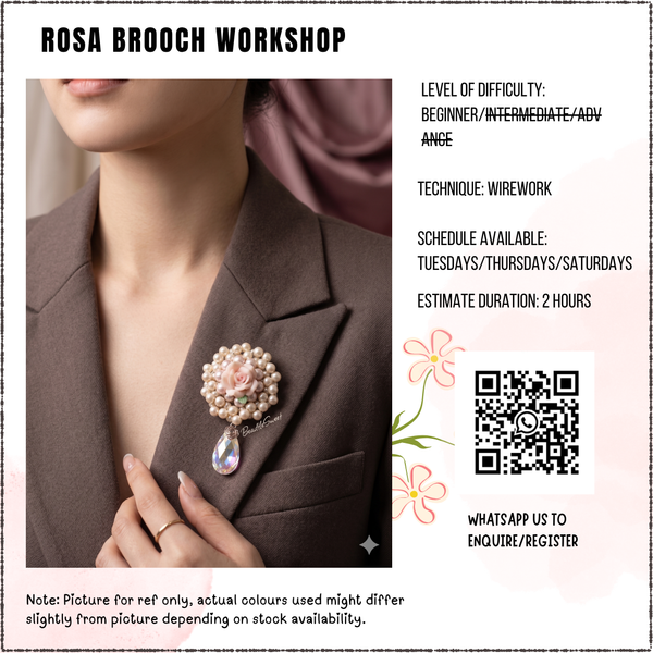 Jewelry Making Course: Rosa Brooch Workshop